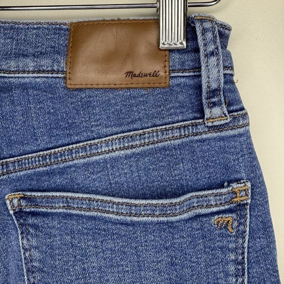 Madewell 9” Mid-Rise Skinny Crop Jeans Womens Size 27 Button-Front Medium Wash - Picture 5 of 7